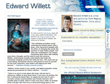 Tablet Screenshot of edwardwillett.com